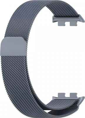 Ремешок для умных часов Rumi Milanese Loop для Honor Band 9 (серый)