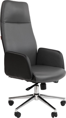 Кресло офисное Chairman 929 (экопремиум черный/серый)