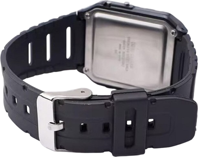 Ремешок для умных часов Rumi С-Style для Casio CA-53W/CA-61W/FT-100W/W-520U/W-720G (черный)