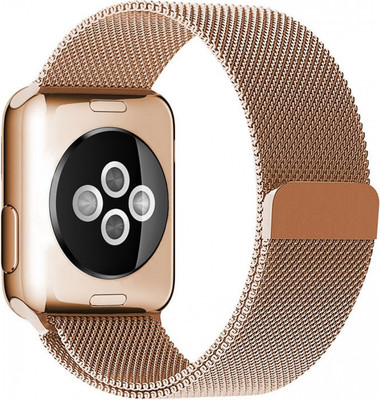 Ремешок для умных часов Rumi Milanese Loop для Apple Watch 42/44/45мм (красное золото)