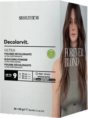 Порошок для осветления волос Selective Professional Decolorvit Ultra экстра эффективный (60г)