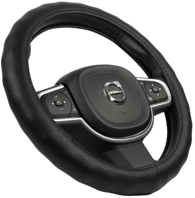 Оплетка на руль Migas 1 шов Перфорация р. 37-39 / 013 (кожа, черный)