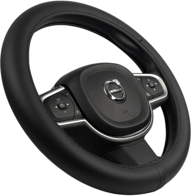 Оплетка на руль Migas 1 шов Гладкая р. 37-39 / 030 (термовинил, черный)