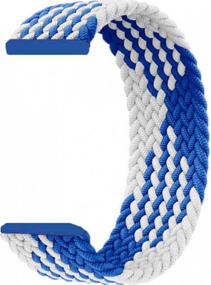 Ремешок для умных часов Rumi Solo Loop 20мм 145мм без застежки (синий/белый)