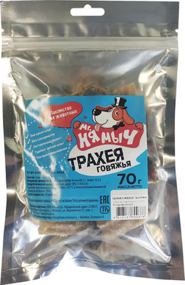 Лакомство для собак Mr. Нямыч Трахея говяжья (70г)