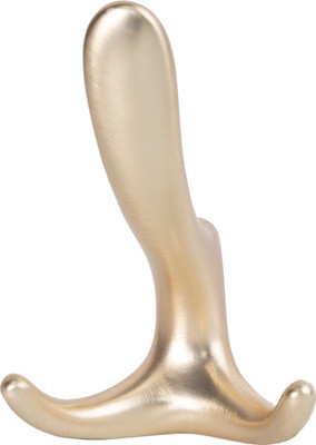 Крючок для одежды AKS Roma трехрожковый (брашированное золото)