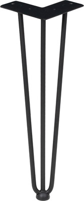 Опора мебельная AKS Flash h410 без саморезов (черный)