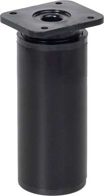 Опора мебельная AKS Dap-77 h100 с регулировкой (черный матовый)