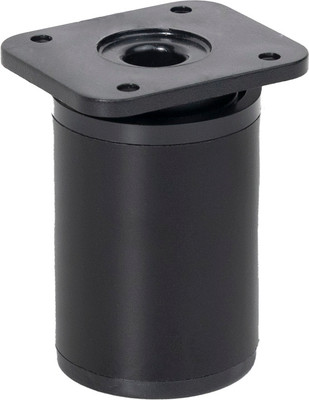 Опора мебельная AKS Dap-77 h60 с регулировкой (черный матовый)