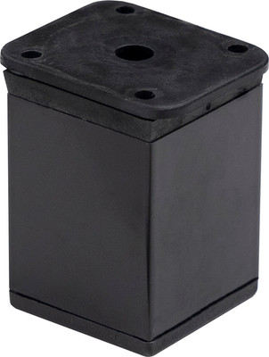 Опора мебельная AKS Dakp-27 h150 с регулировкой (черный матовый)