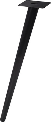 Опора мебельная AKS конусная h420 наклонная (черный)