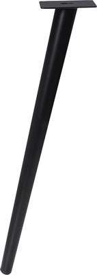 Опора мебельная AKS конусная h720 наклонная (черный)