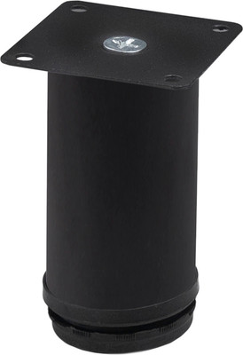 Опора мебельная AKS d50 h100 с регулировкой (черный)