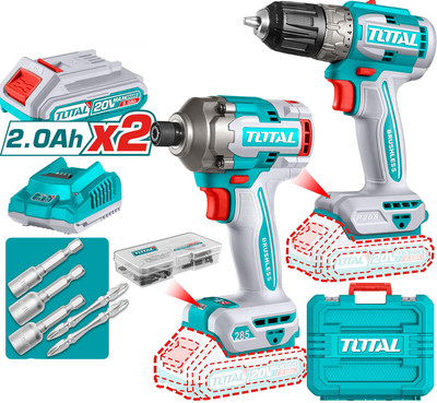 Набор электроинструмента TOTAL Набор аккумуляторного инструмента TCKLI20272