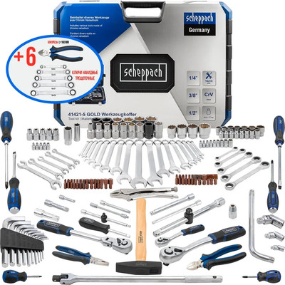 Универсальный набор инструментов Scheppach Sch-41421-5 Gold (62152)