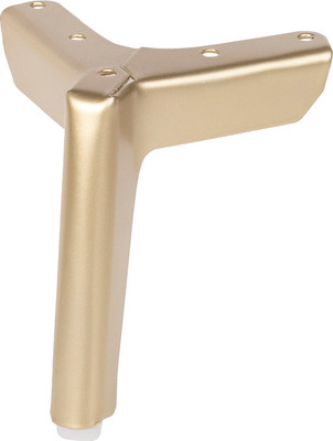 Опора мебельная AKS Triada h120 угловая (брашированное золото)