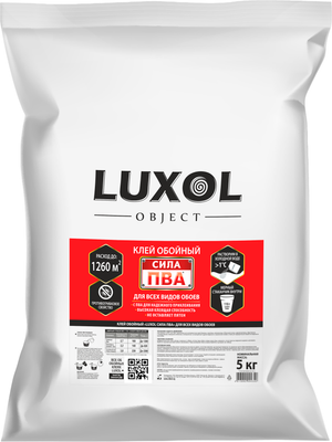 Клей для обоев Luxol Сила ПВА (5кг)
