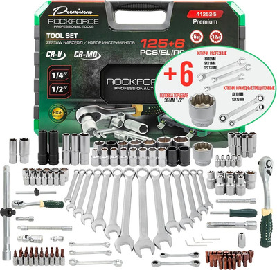 Универсальный набор инструментов RockForce RF-41252-5 Premium (64612)