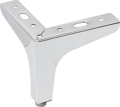 Опора мебельная AKS h100 угловая (хром)