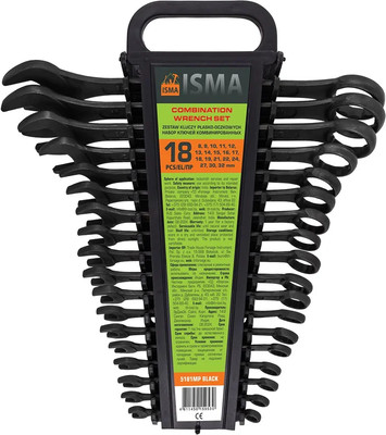 Набор ключей ISMA 5181MP Black (64745)