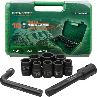 Универсальный набор инструментов RockForce RF-6104-5MPB (64842)