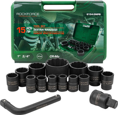 Универсальный набор инструментов RockForce RF-6154-5MPB (64843)