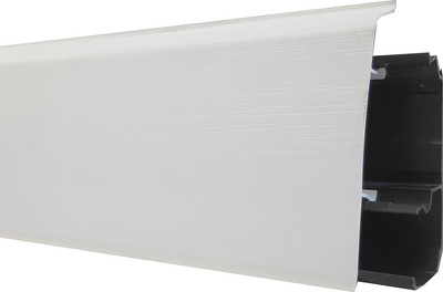 Плинтус DekorPlast 67мм LL001+LK001 (белый с тиснением)