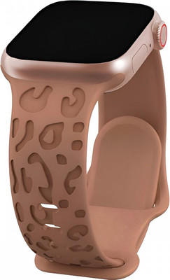Ремешок для умных часов Rumi Leopard 3D для Apple Watch 38/40/41мм (коричневый)