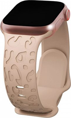 Ремешок для умных часов Rumi Leopard 3D для Apple Watch 42/44/45мм (бежевый)