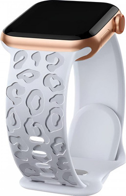 Ремешок для умных часов Rumi Leopard 3D для Apple Watch 42/44/45мм (темно-серый)