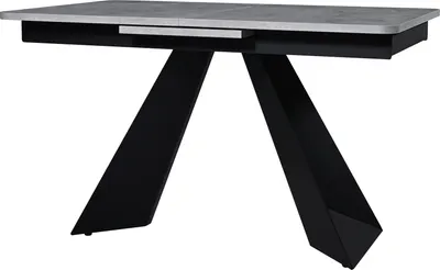 Обеденный стол Мир стульев Саен 40 130x80/40 (черный муар/каспий срез камня)