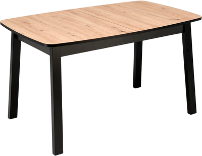 Обеденный стол Halmar Barril 130-170x80 (дуб артизан/черный)