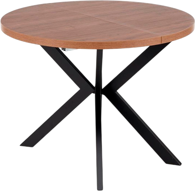 Обеденный стол Halmar Peroni 100-250x100 (орех/черный)