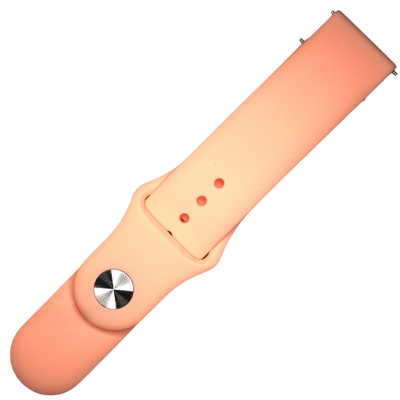 Ремешок для умных часов Rumi Sport 22мм с кнопкой (персиковый)