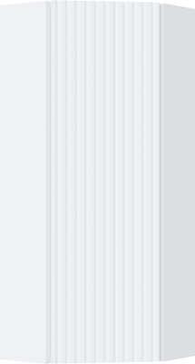 Шкаф для ванной Runo Соренто 30 угловой вертикаль (белый)