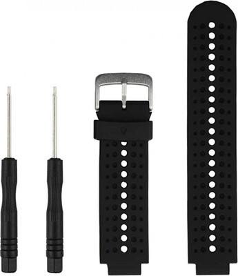 Ремешок для умных часов Rumi Силиконовый для Garmin Forerunner 220/230/235/620/630/735 (черный)
