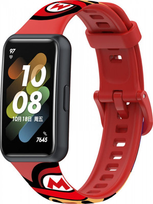 Ремешок для фитнес-трекера Rumi Для Huawei Band 7 (Super Mario)