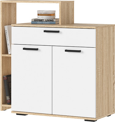 Тумба Стендмебель Санса КМ-01 1000 (белый/дуб сонома)