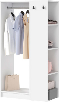 Стойка для одежды Стендмебель Руна СТЛ 01 (белый)