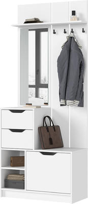 Секция в прихожую Стендмебель Руна ПР 01 (белый)