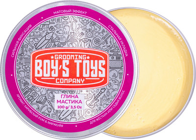 Глина для укладки волос Boy's Toys Мастика Матовая сильной фиксации (100г)