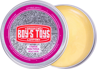 Глина для укладки волос Boy's Toys Мастика Матовая сильной фиксации (40г)
