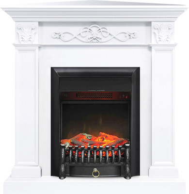 Каминокомплект Смолком Verona Corner STD-ASP Fobos FX M Black RC (бьянко белый)
