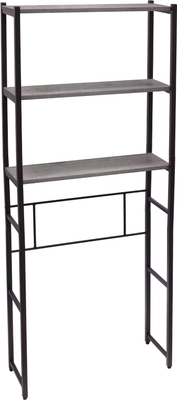 Стеллаж Solmax&Home Loft ЛДСП / СВЛ16 / IS99952 (бетон/черный)