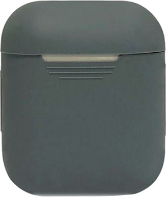 Чехол для наушников Rumi Силиконовый для Apple AirPods/AirPods 2 (мокрый асфальт)