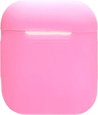 Чехол для наушников Rumi Силиконовый для Apple AirPods/AirPods 2 (нежно-розовый)