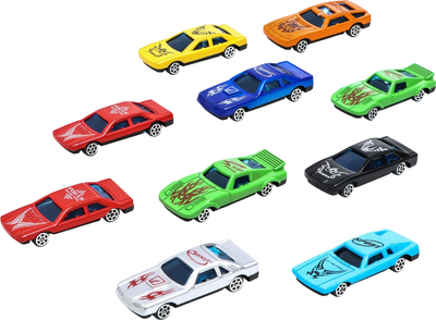 Набор игрушечных автомобилей Автоград Супергонщик 2110 / 4425117 (10шт)