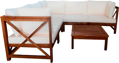 Комплект садовой мебели National Tree Company из акации TP6004.1.3 (2 предмета)