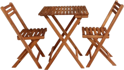 Комплект складной мебели National Tree Company из акации TP2043.0.1 (3 предмета)
