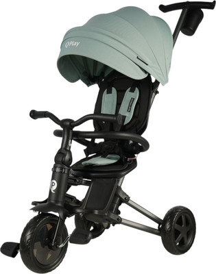 Трехколесный велосипед с ручкой QPlay Sprinter / S700-16 (мятный/графитовый)